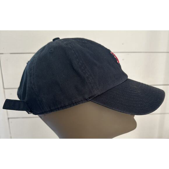 Boston Red Sox 47 Brand Clean Up Navy Blue Small Logo Hat Cap Strapback OSFM - Picture 2 of 7